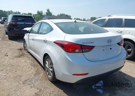 2016 Hyundai Elantra Se из США, поврежденный, VIN 5NPDH4AE2GH682355